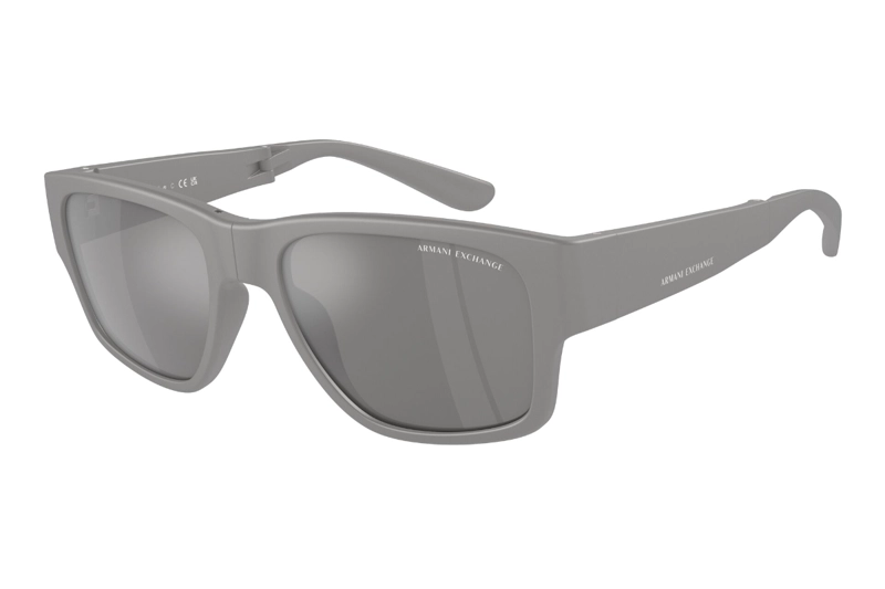 LENTES SOL ARMANI EXCHANGE GRIS MATE ESPEJADOS - 2