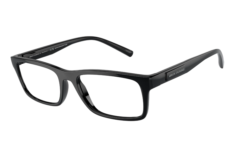 LENTES ARMANI EXCHANGE ÓPTICOS NEGRO BRILLANTE - 2