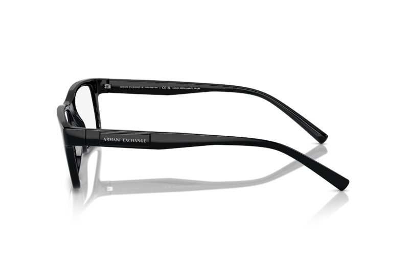 LENTES ARMANI EXCHANGE ÓPTICOS NEGRO BRILLANTE - 3