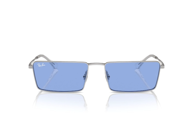LENTES SOL RAY-BAN EMY PLATEADO BIO-BASED SUSTENTABLE - 1