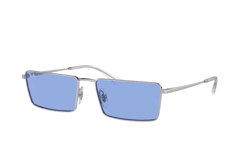 LENTES SOL RAY-BAN EMY PLATEADO BIO-BASED SUSTENTABLE - 2