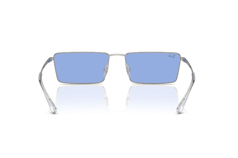 LENTES SOL RAY-BAN EMY PLATEADO BIO-BASED SUSTENTABLE - 4