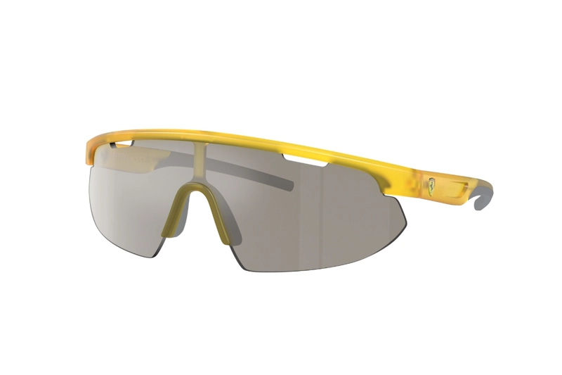 LENTES SOL FERRARI AMARILLO MATE ESPEJADOS SCUDERIA - 2