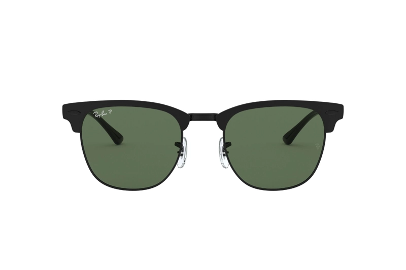LENTES DE SOL CLUBMASTER METAL NEGRO MATE POLARIZADOS RAY-BAN - 1