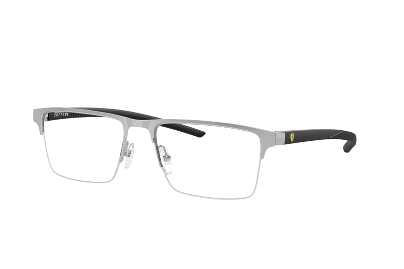 LENTES FERRARI ÓPTICOS PLATEADO CEPILLADO SCUDERIA - 2