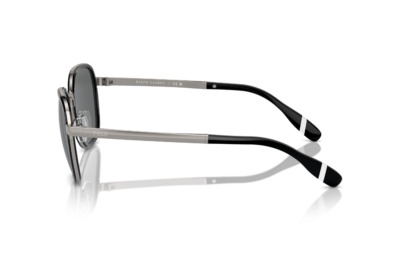 LENTES SOL POLO NEGRO Y PLATA RALPH LAUREN - 3