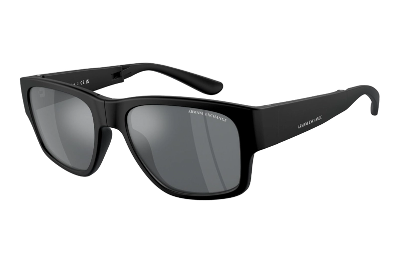 LENTES SOL ARMANI EXCHANGE NEGRO MATE ESPEJADOS - 2