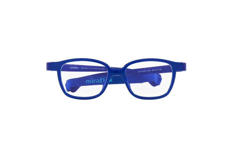LENTES OPTICOS AZUL CON CORREA MIRAFLEX PARA NIÑOS - 1