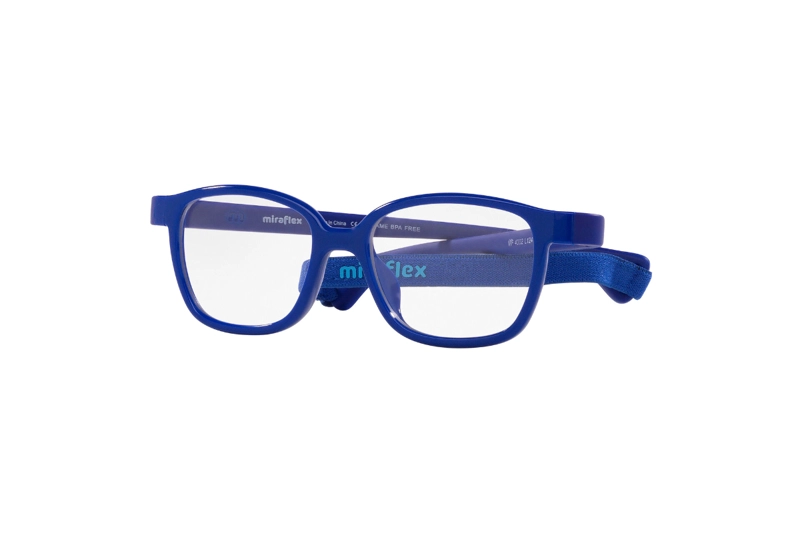 LENTES OPTICOS AZUL CON CORREA MIRAFLEX PARA NIÑOS - 2