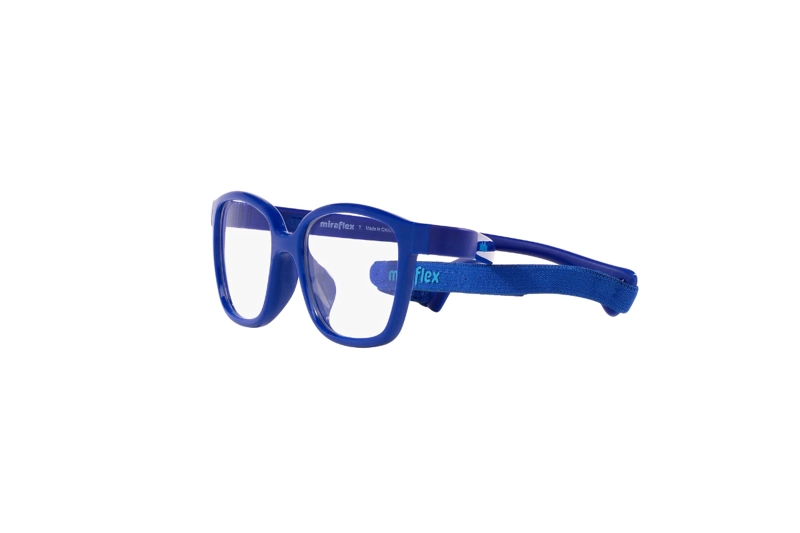 LENTES OPTICOS AZUL CON CORREA MIRAFLEX PARA NIÑOS - 3