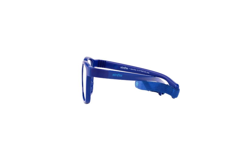 LENTES OPTICOS AZUL CON CORREA MIRAFLEX PARA NIÑOS - 4