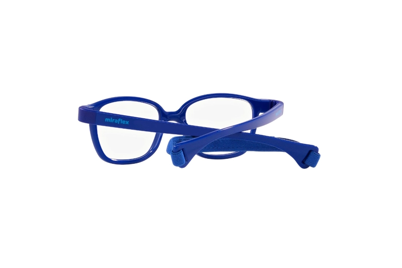 LENTES OPTICOS AZUL CON CORREA MIRAFLEX PARA NIÑOS - 6