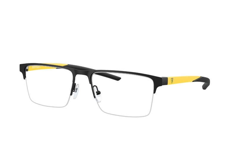 LENTES FERRARI ÓPTICOS NEGRO MATE SCUDERIA - 2