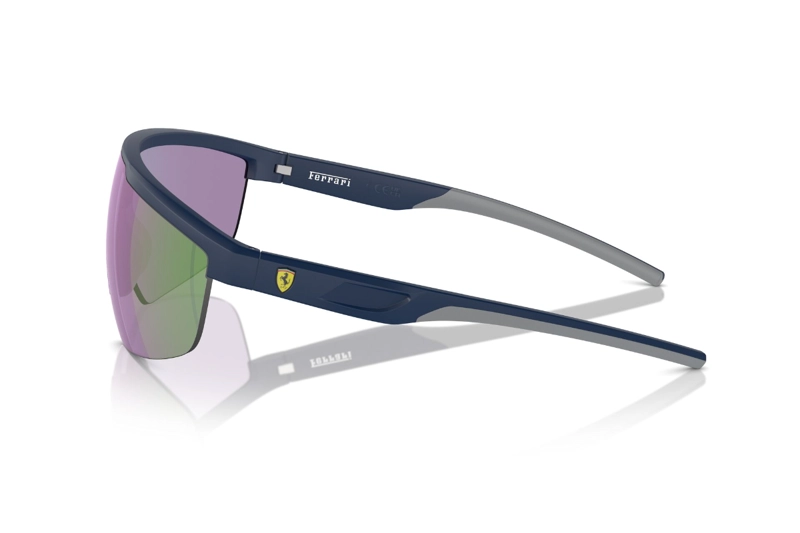 LENTES SOL FERRARI AZUL MATE ESPEJADOS SCUDERIA - 3