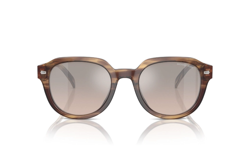 LENTES SOL MICHAEL KORS EGER MARRÓN DEGRADÉ ESPEJADOS - 1