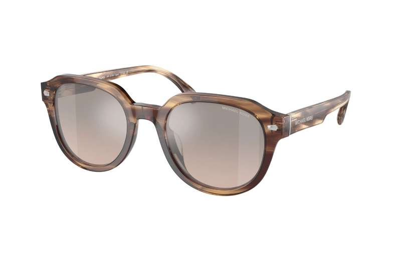 LENTES SOL MICHAEL KORS EGER MARRÓN DEGRADÉ ESPEJADOS - 2