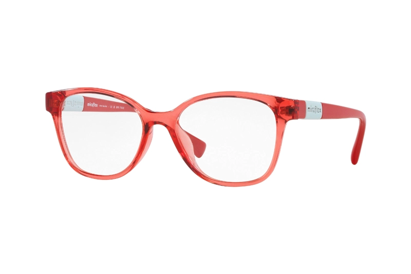 LENTES MIRAFLEX ÓPTICOS ROJO ROSA NIÑOS - 2