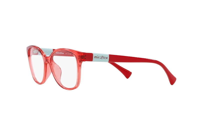 LENTES MIRAFLEX ÓPTICOS ROJO ROSA NIÑOS - 3