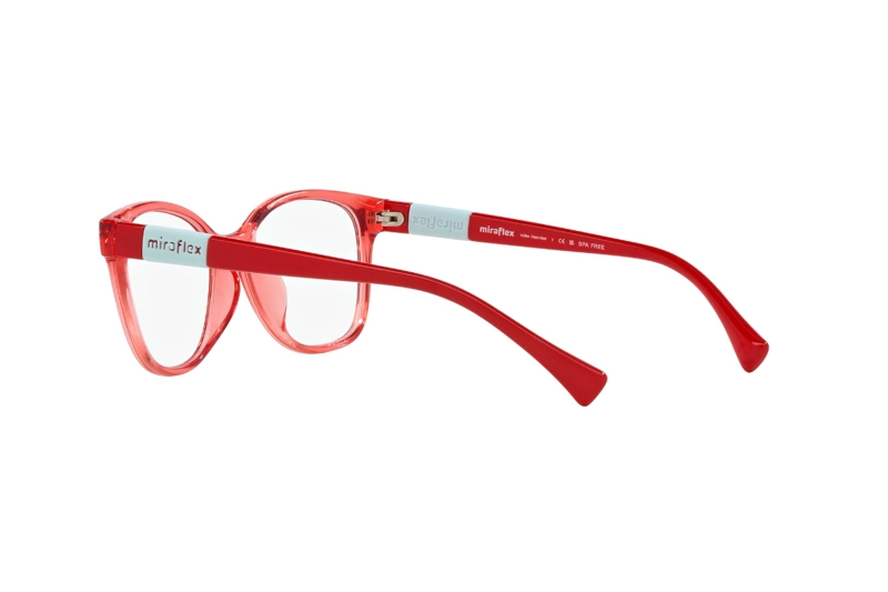 LENTES MIRAFLEX ÓPTICOS ROJO ROSA NIÑOS - 5