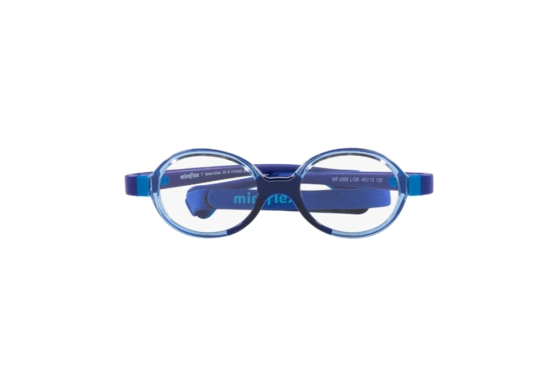 LENTES MIRAFLEX ÓPTICOS AZUL CON CORREA NIÑOS - 1