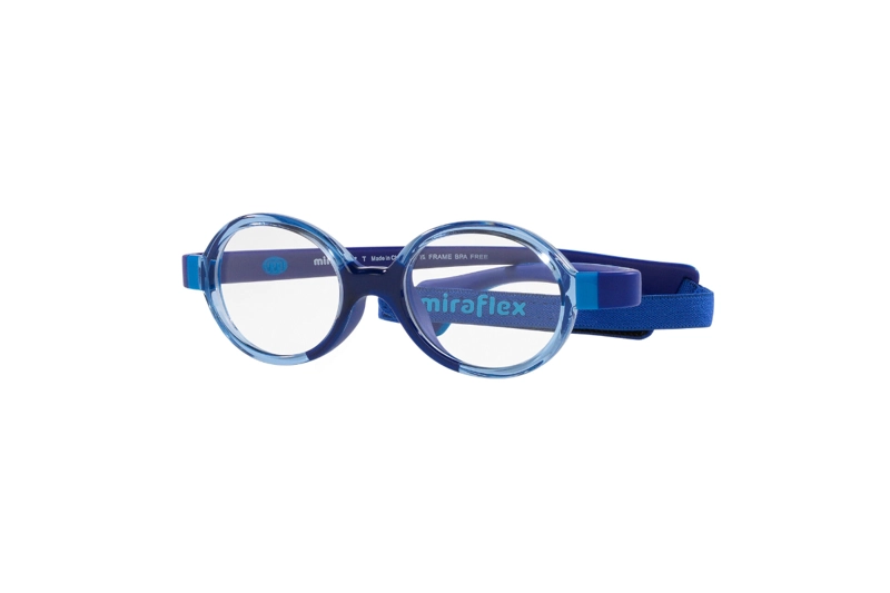 LENTES MIRAFLEX ÓPTICOS AZUL CON CORREA NIÑOS - 2
