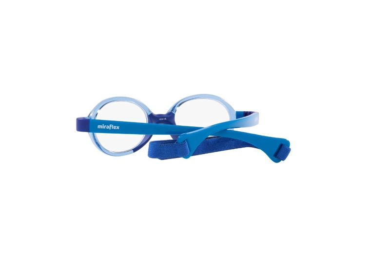 LENTES MIRAFLEX ÓPTICOS AZUL CON CORREA NIÑOS - 6