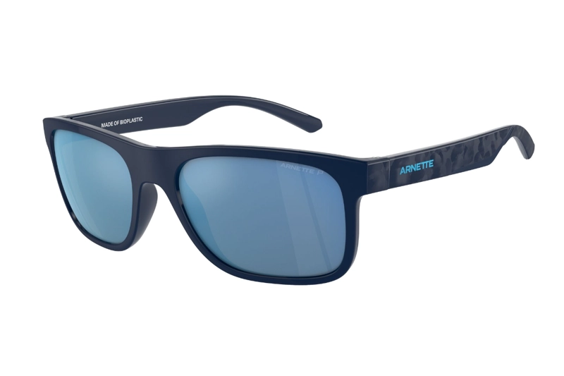 LENTES SOL ARNETTE KHIM AZUL MATE ESPEJADOS POLARIZADOS - 2