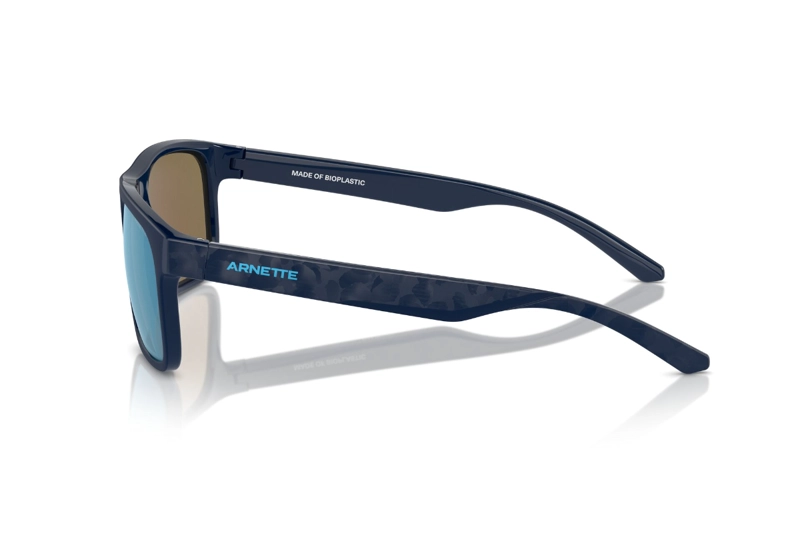 LENTES SOL ARNETTE KHIM AZUL MATE ESPEJADOS POLARIZADOS - 3