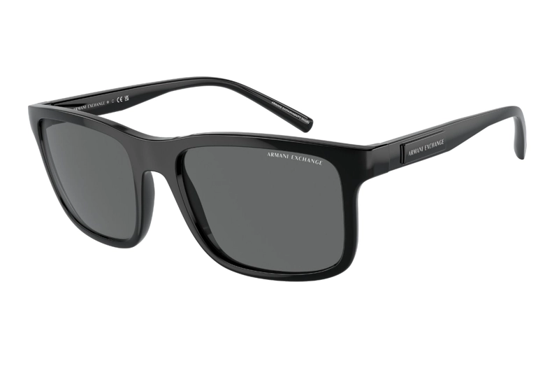 LENTES DE SOL NEGRO BRILLANTE ARMANI EXCHANGE - 2