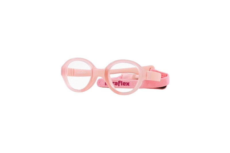 LENTES MIRAFLEX ÓPTICOS ROSA CON CORREA NIÑOS - 2