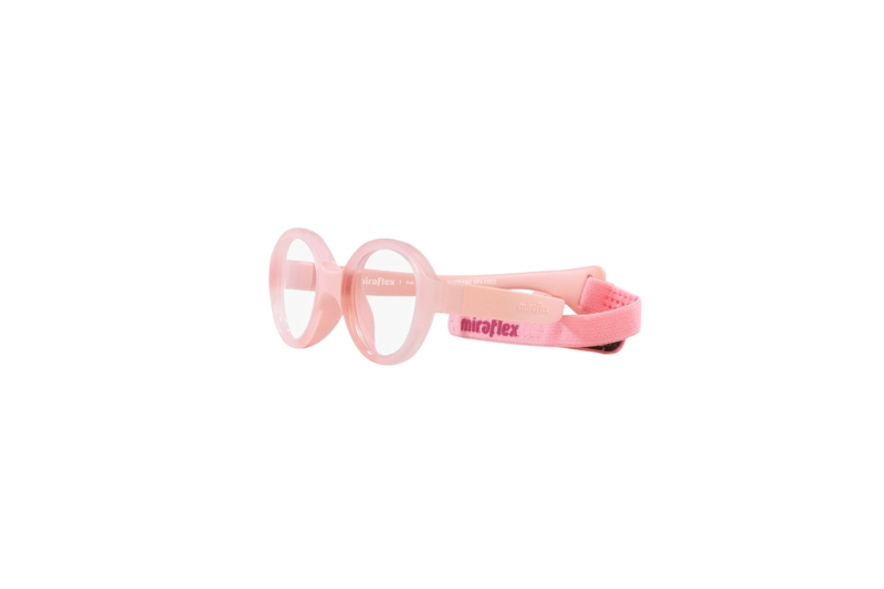 LENTES MIRAFLEX ÓPTICOS ROSA CON CORREA NIÑOS - 3
