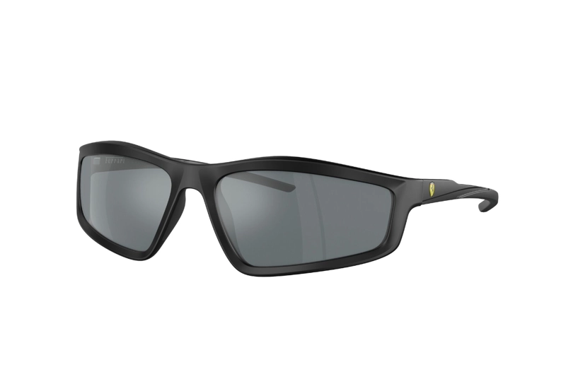 LENTES SOL FERRARI NEGRO MATE ESPEJADOS SCUDERIA - 2