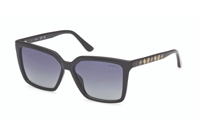 LENTES SOL GUESS NEGRO BRILLANTE POLARIZADOS - 2