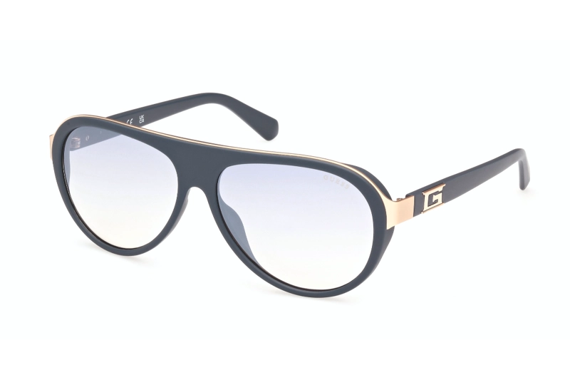 LENTES SOL GUESS GRIS ESPEJADOS - 1