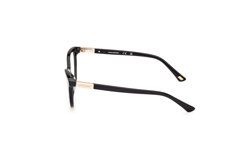 LENTES SKECHERS ÓPTICOS NEGRO BRILLANTE - 3