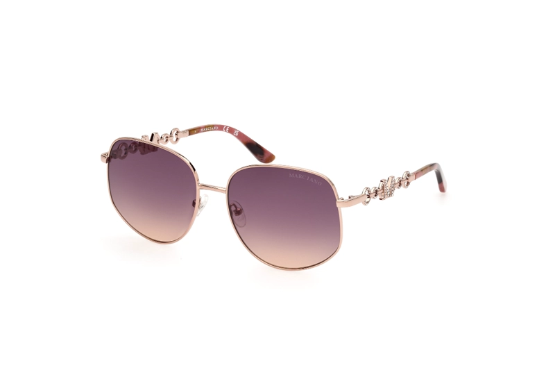 LENTES SOL GUESS ROSADOGOLD DEGRADÉ BY MARCIANO - 2