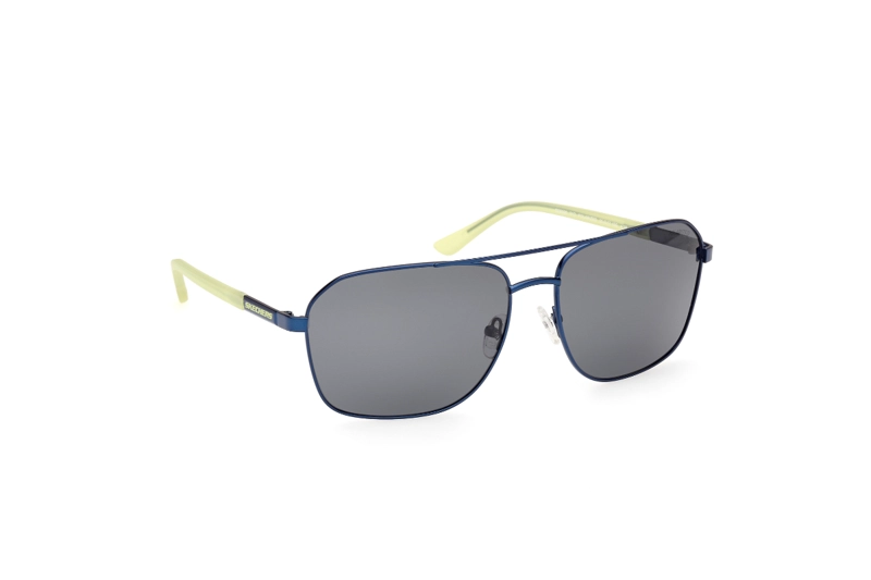 LENTES SOL SKECHERS AZUL MATE POLARIZADOS - 8