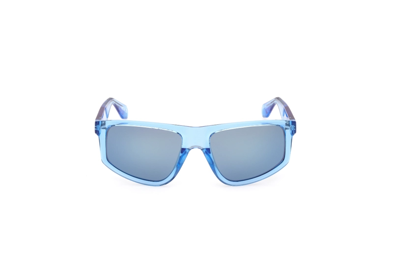 LENTES SOL ADIDAS AZUL TRANSPARENTE ESPEJADOS ORIGINALS - 1