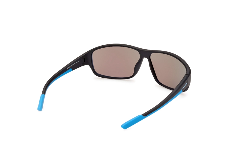 LENTES SOL SKECHERS NEGRO MATE ESPEJADOS - 6