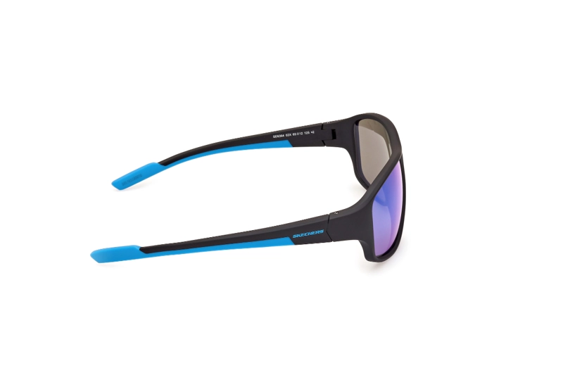 LENTES SOL SKECHERS NEGRO MATE ESPEJADOS - 7
