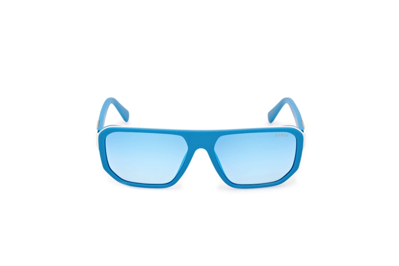LENTES SOL GUESS AZUL MATE ESPEJADOS - 1