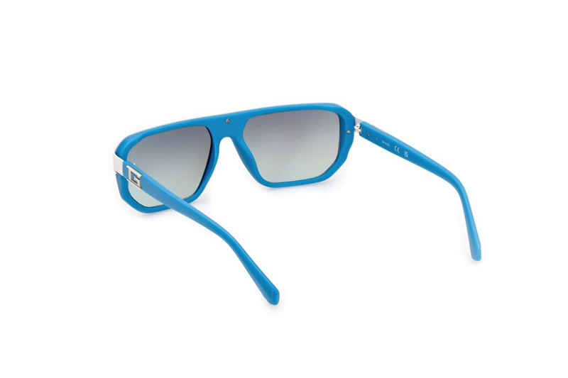 LENTES SOL GUESS AZUL MATE ESPEJADOS - 4