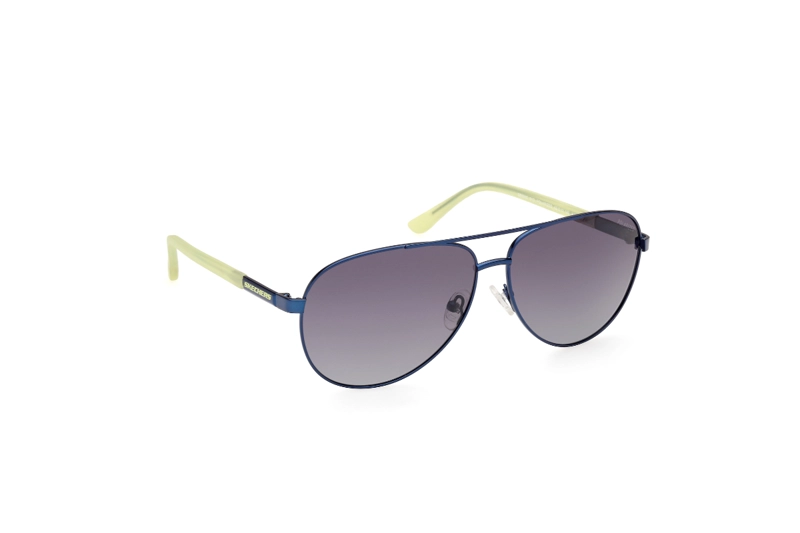 LENTES SOL SKECHERS AZUL MATE POLARIZADOS - 8