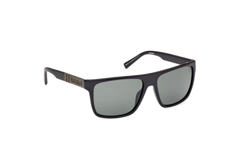 LENTES SOL TIMBERLAND NEGRO BRILLANTE POLARIZADOS - 8