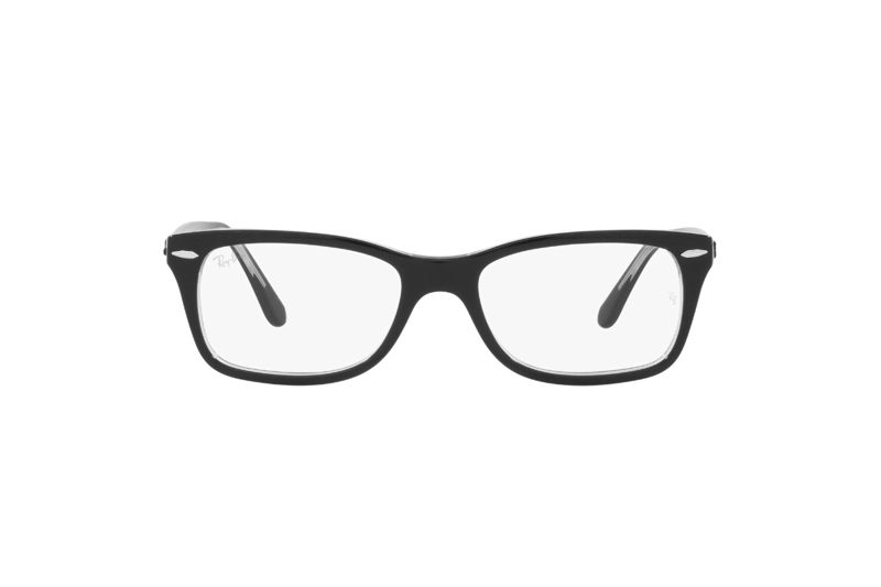 LENTES RAY-BAN ÓPTICOS NEGRO PULIDO ÓPTICAL - 1