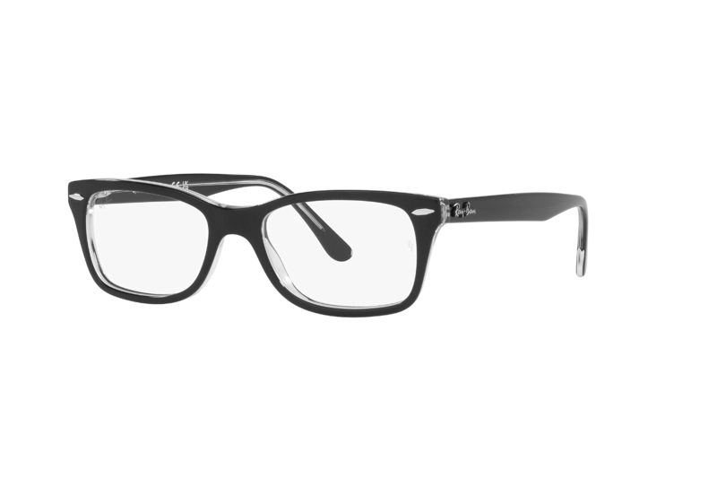LENTES RAY-BAN ÓPTICOS NEGRO PULIDO ÓPTICAL - 2