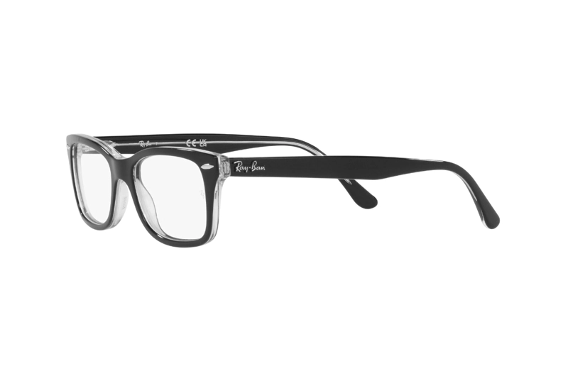 LENTES RAY-BAN ÓPTICOS NEGRO PULIDO ÓPTICAL - 3
