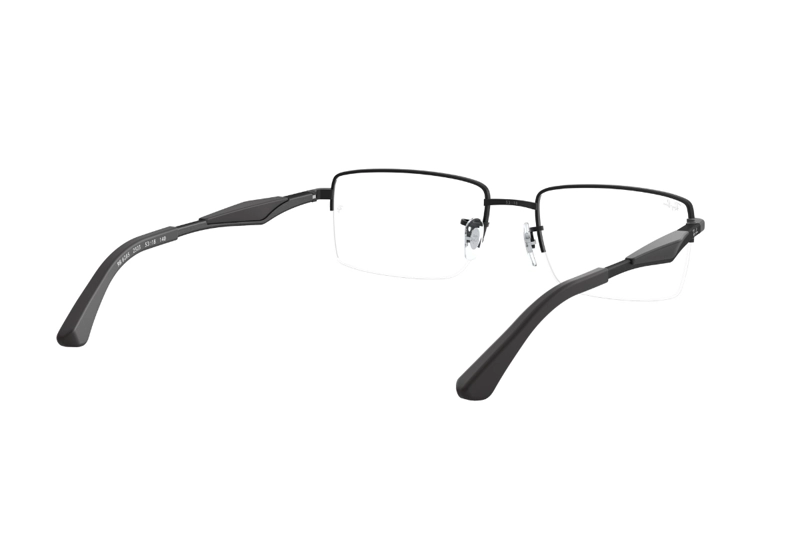 LENTES RAY-BAN ÓPTICOS NEGRO MATE ÓPTICAL - 8