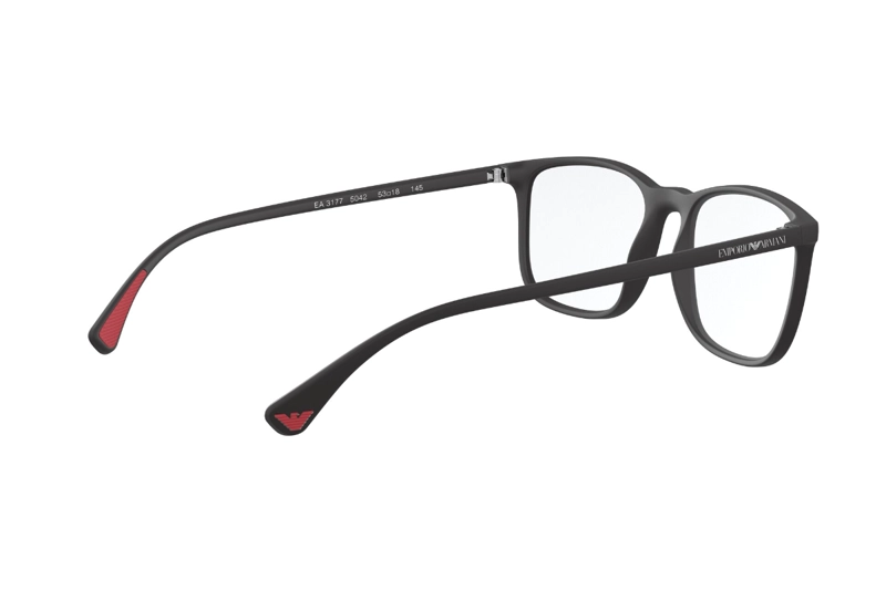LENTES OPTICOS NEGRO MATE EMPORIO ARMANI - 9