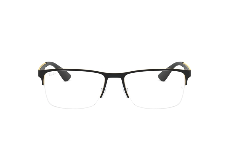 LENTES OPTICOS NEGRO PULIDO RAY-BAN OPTICAL - 1